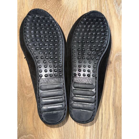 Minnetonka Black Thunderbird Beaded Moccasins - size 7 - E19 - Picture 5 of 8